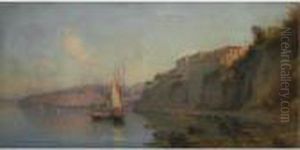 View Of The Coast Of Capri by Alessandro la Volpe