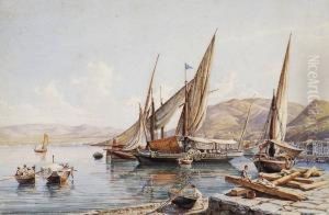 Veduta Costiera Con Velieri