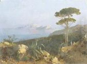 Veduta Di Capri Dalla Costiera Sorrentina by Alessandro la Volpe