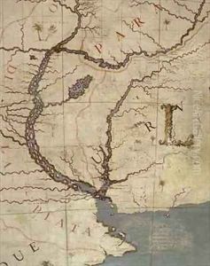 Terrestrial globe 17 by Vincenzo Maria Coronelli