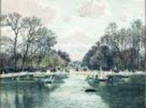 Le Bassin Des Tuileries by Edme Emile Laborne