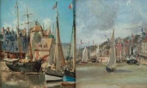 Vues D'honfleur by Edme Emile Laborne