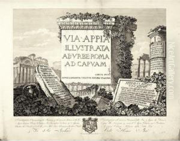 Via Appia Illustrata Ab Urbe Roma Ad Capuam by Carlo Labruzzi