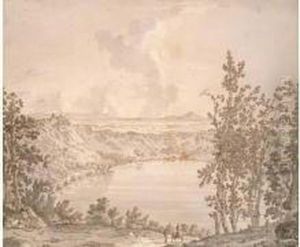 Vue De Castel Gondolfo Et Du Lac D'albano