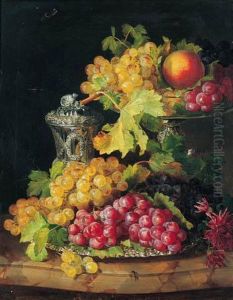 Still Life With Grapes by Andreas Lach