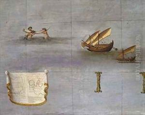 Terrestrial globe 50 by Vincenzo Maria Coronelli