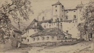 Hohensalzburg by Fritz Lach