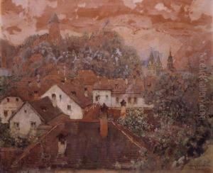Landscape In Austria by Fritz Lach