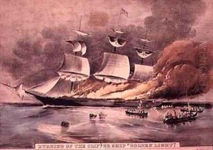 Burning of the Clipper Ship Golden Light Burning of the Clipper Ship Golden Light