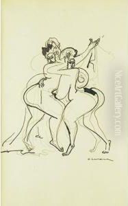 Two Women Dancing by Gaston Lachaise