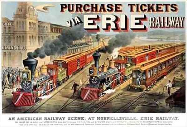 The American Railway Scene at Hornellsville Erie Railway - view 1