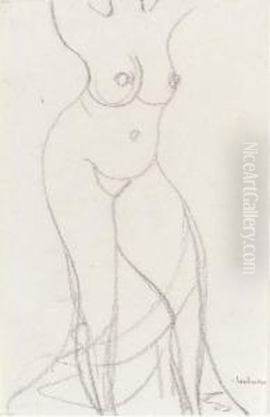 Standing Female Nude - view 1