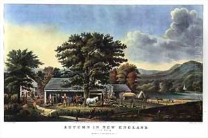 Autumn in New England Cider Making by Currier