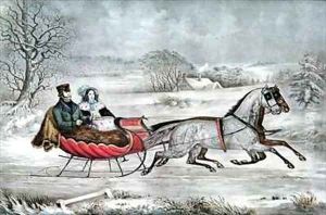 The Road Winter by Currier