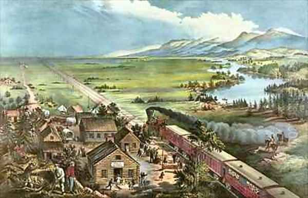 Across the Continent Westward the Course of Empire takes its way by Currier