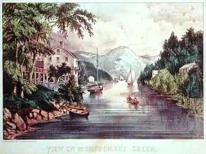 View on Montgomery Creek by Currier