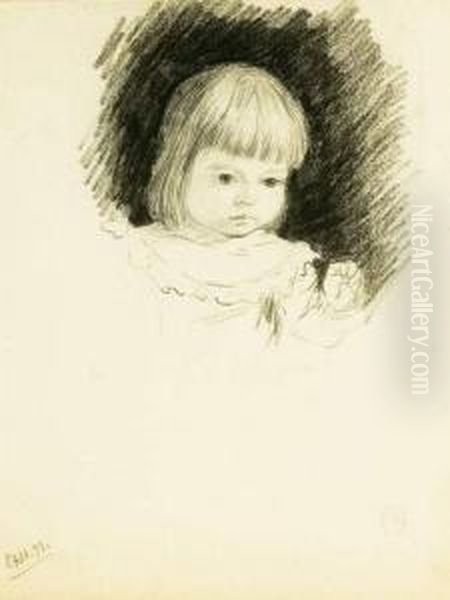 Portrait De Petite Fille (sylvie Lacombe, Fille Du Peintre), Date 27 Novembre 1899. - view 1