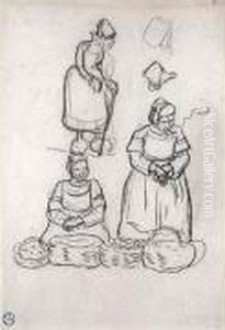 Etude Pour Le Marche Breton by Georges Lacombe