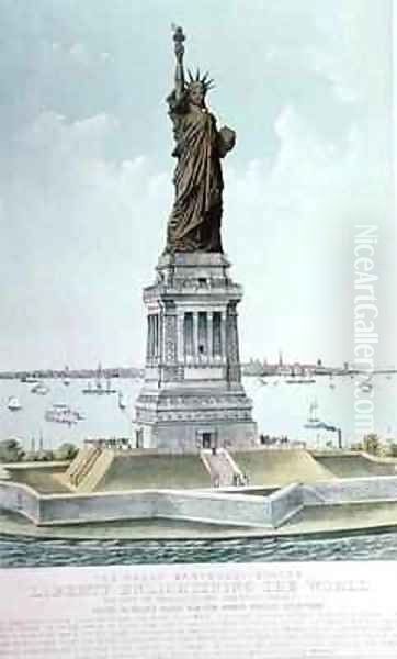 The Great Bartholdi Statue Liberty Enlightening the World - view 1