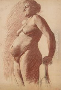 Study For A Pregnant Woman by Eugene Laermans