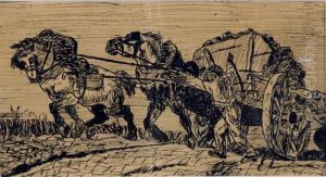 Chevaux De Trait by Eugene Laermans
