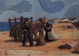 Les Ramasseurs D Algue by Eugene Laermans