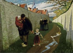 Along The City Wall by Eugene Laermans