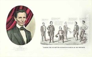 Hon Abraham Lincoln by Currier