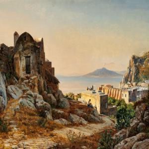 View From Capri Withmount Vesuvius