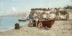 La Marina Di Sorrento by Giuseppe Laezza