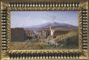 Scorcio Del Teatro Greco Di Taormina