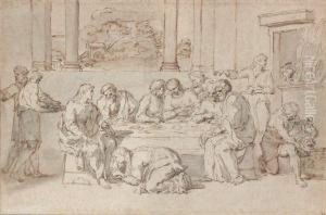 La Madeleine Aux Pieds Du Christ Plume