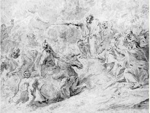 Moise Refermant Les Eaux De La Mer Rouge Sur L'armee De
Pharaon by Raymond Lafage