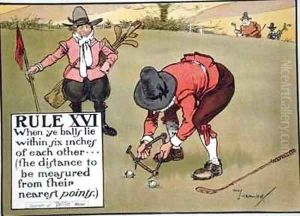 Rule XVI When ye balls lie within six inches of each other by Charles Crombie