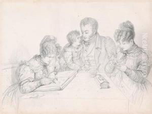 Zeichnungen Mit Genreszenen Und Portrats by Louis Lafitte