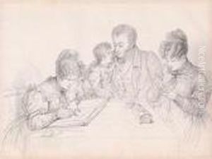 Genre Scenes And Portraits by Louis Lafitte