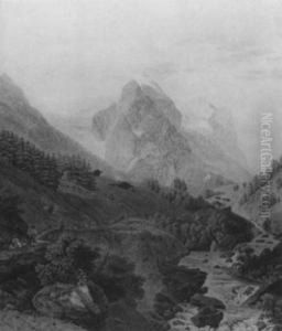 Alpenlandschaft by Simon Daniel Lafond