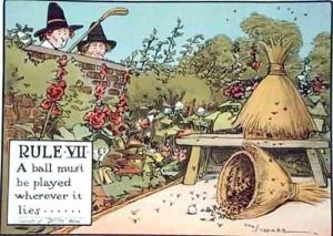 Rule VII A ball must be played wherever it lies by Charles Crombie