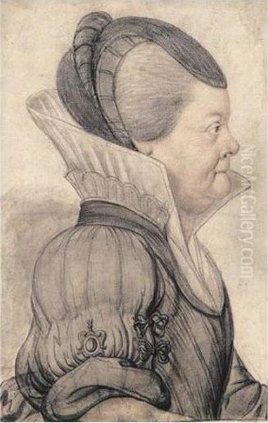 Portrait Of An Old Lady, In Profile - view 1