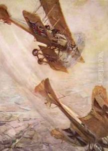 Illustration from Told in the Huts The YMCA Gift Book by Cyrus Cuneo