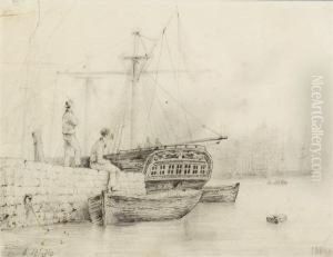 At Port by Lef Feliksovich Lagorio