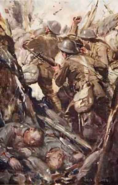 They bombed and bayoneted their way up the enemy trench - view 1