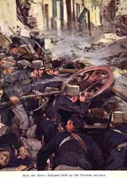 How the Brave Belgians Held up the German Advance - view 1