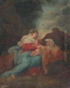 La Vierge, L'enfant Jesus, Ste Anne Et Joseph by Jean Jacques II Lagrenee