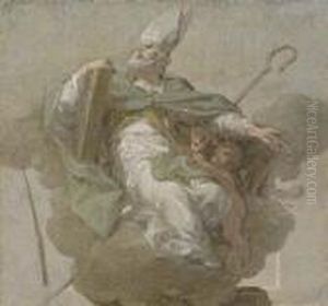 Saint Augustin by Jean Jacques II Lagrenee