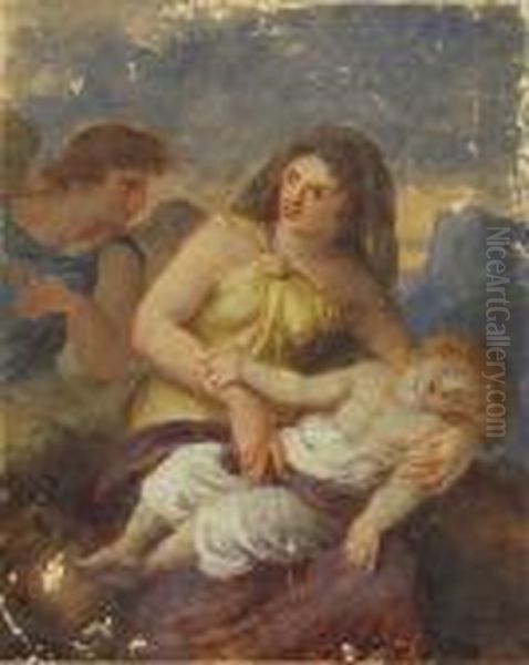 Angel With Mother And Child - view 1
