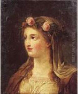 Buste De Fille En Vestale by Jean Jacques II Lagrenee
