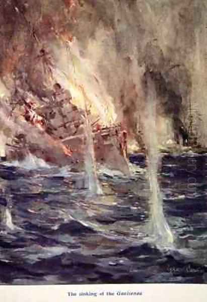 The Sinking of the Gneisenau - view 1