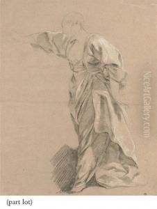 Drapery Study Of A Woman With An Outstretched Arm Drapery Study Of A Woman With An Outstretched Arm