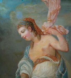 Ritratto Di Una Dama Adorna Di Perle by Louis Lagrenee